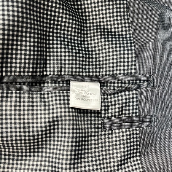 Banana Republic Modern Fit Men Medium Grey Light Grey Striped Suit Jacket Sz 44L - Picture 8 of 16